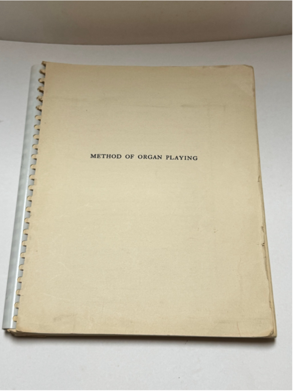 Method of Organ Playing Sixth printing, 1946 Ring bound